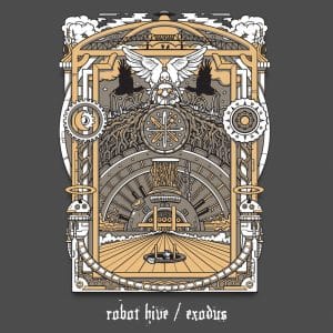 Clutch - Robot Hive / Exodus + "Limited Edition Brushed Aluminum Art Print" (Vinyl 2xLP, Gold/Silver, Bonus 7")