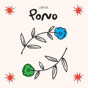A Great Big Pile Of Leaves - Pono (Vinyl LP, "Green And Blue Floral Swirl")