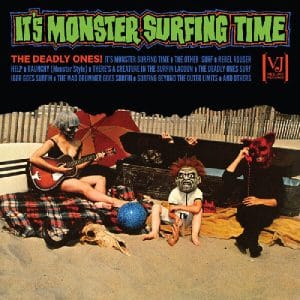Deadly Ones - It's Monster Surfing Time (All-analog, Vinyl LP, "Bloody Pumpkin" Color)
